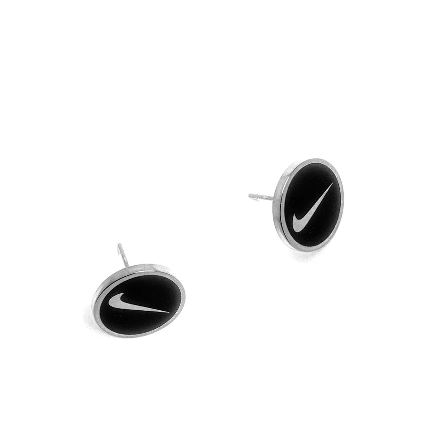 Boucles d'oreilles Nike "Round Silver"