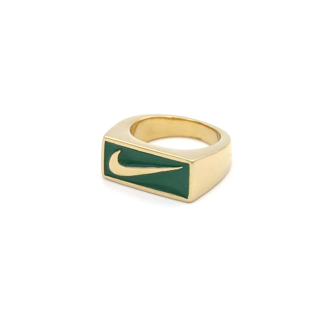 Bague Nike "Green n Gold"