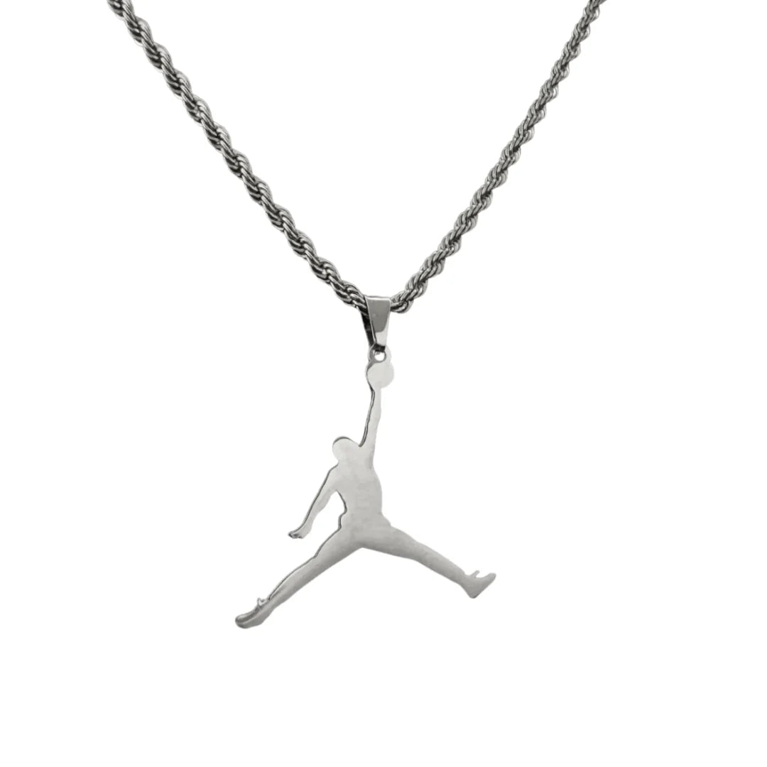 Collier "Air Jordan JumpMan Silver"