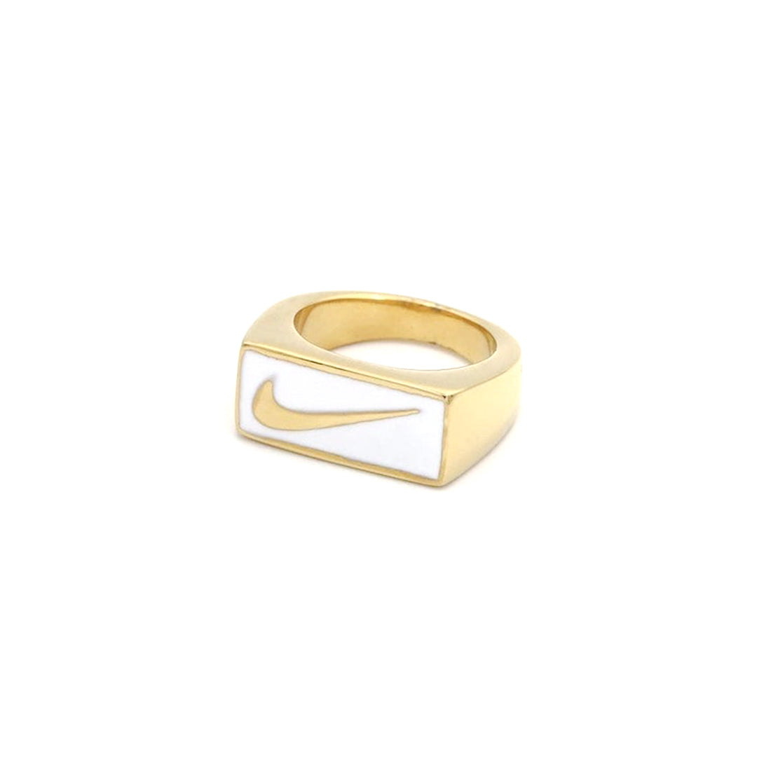 Bague Nike "White n Gold"