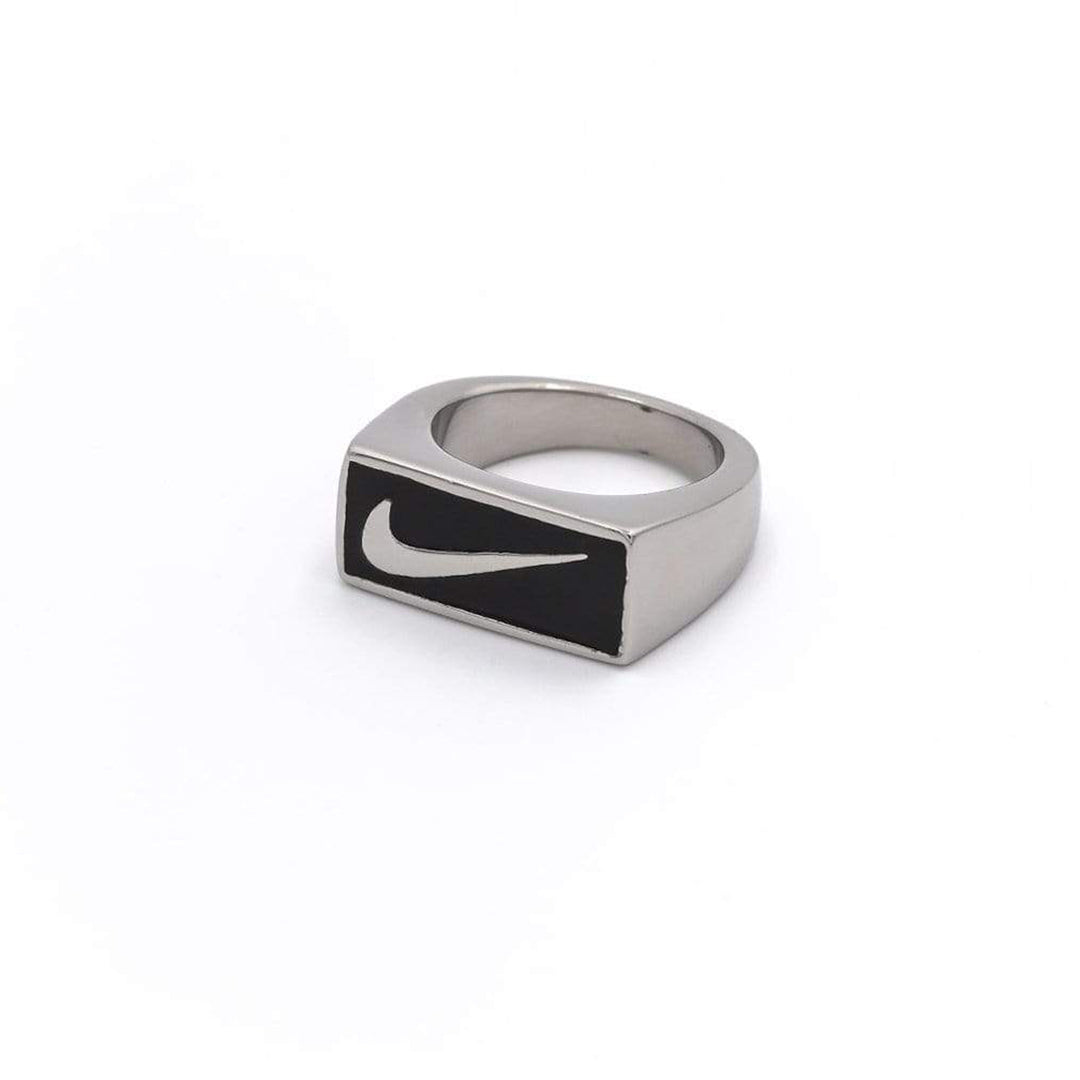 Bague Nike "Black n Silver"