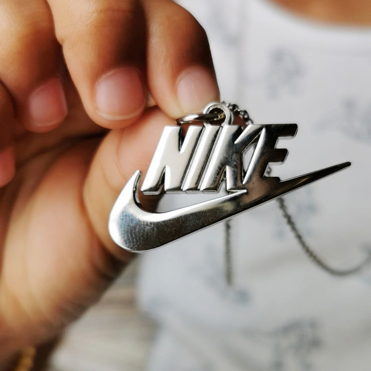 Collier Nike "Swoosh Original Silver"