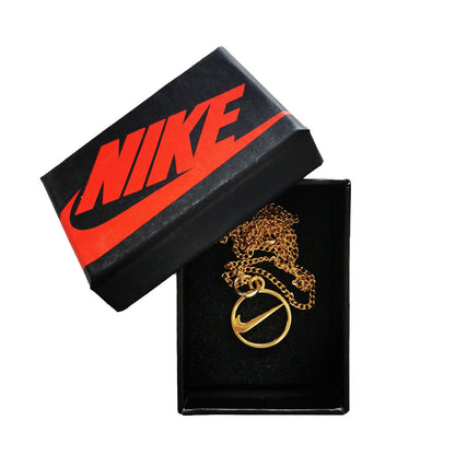 Collier Nike "Little Round Swoosh Gold"